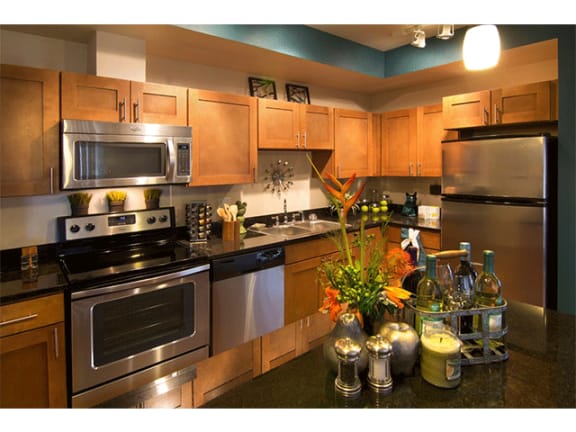 Stainless Steel Appliances In Kitchen at The Trails at Timberline, Fort Collins, CO, 80525