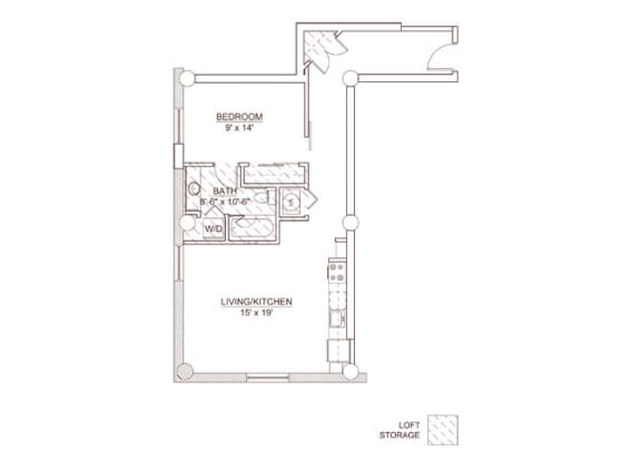 Floor Plan  McPherson 6 Floor Plan at Lofts at Euclid, St. Louis, Missouri