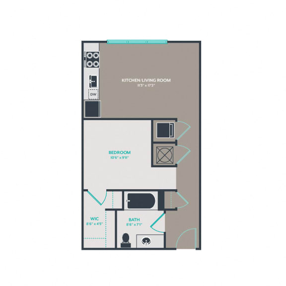 S1 Floor Plan at Link Apartments&#xAE; West End, Greenville, SC