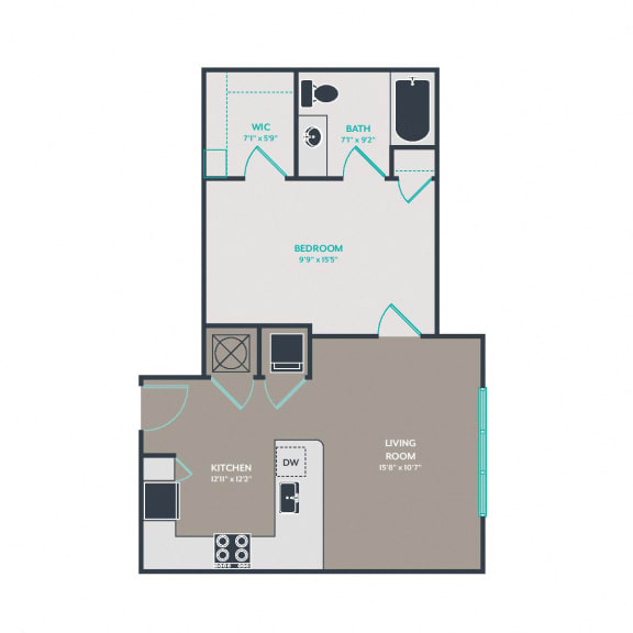 Floor Plan  A2.1 Floor Plan at Link Apartments&#xAE; West End, South Carolina
