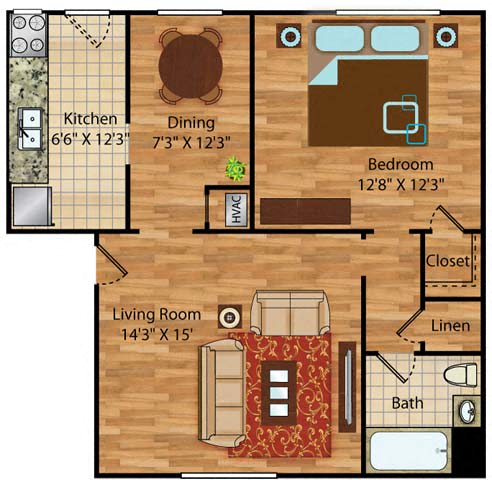 1 bedroom 1 bath apartments for rent in Norfolk VA
