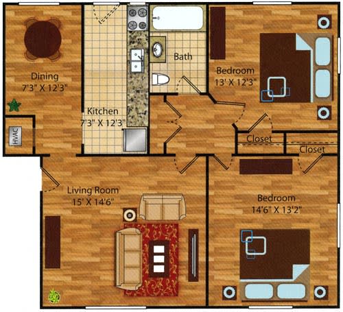 2 bedroom 1 bath apartments for rent in Norfolk VA