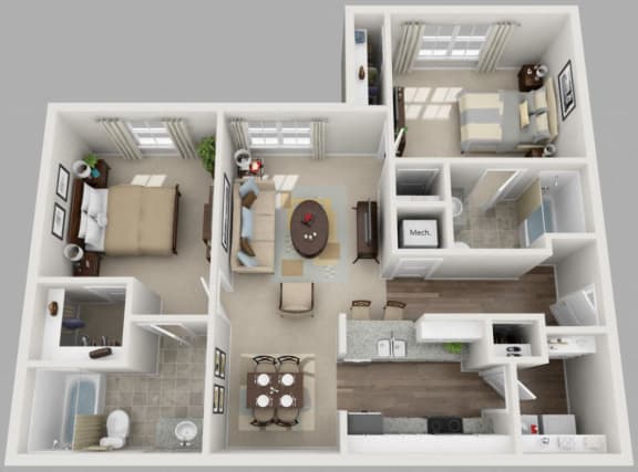 Residences at Jefferson Crossing 2 Bedroom