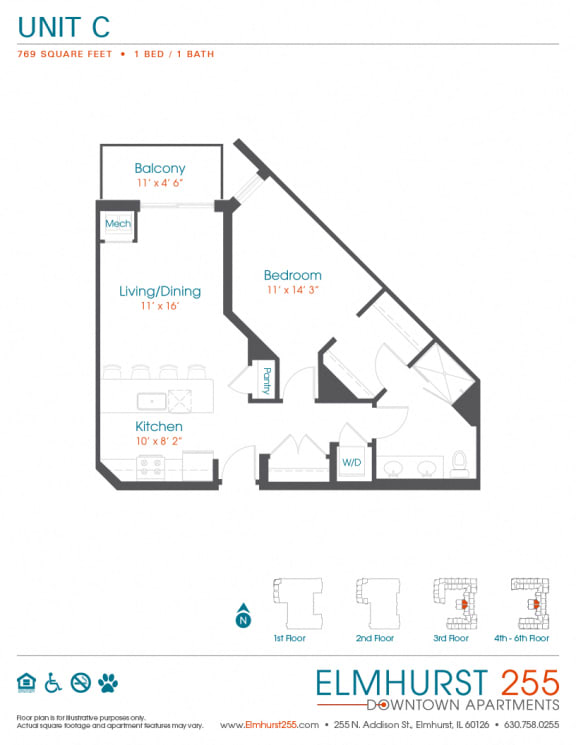 Floor Plans of Elmhurst255 in Elmhurst, IL