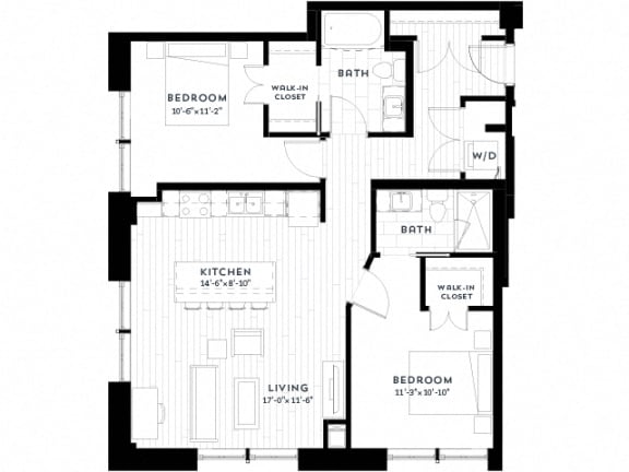 Floor Plan  2G upgrade Floor plan at Custom House, Minnesota, 55101