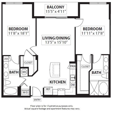 Floorplan Floorplan at Windsor at Doral,4401 NW 87th Avenue, Miami
