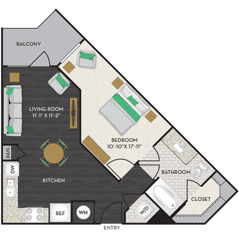 Floorplan Floorplan at Midtown Houston by Windsor, Texas