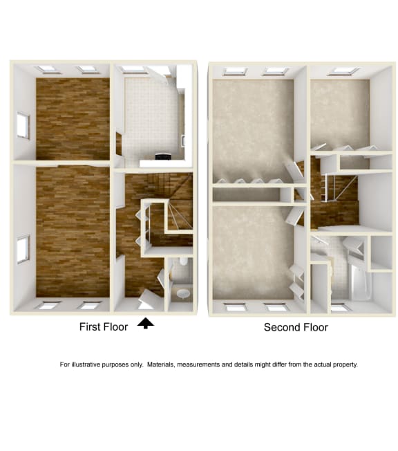 Floor Plan  3 Bed Townhouse