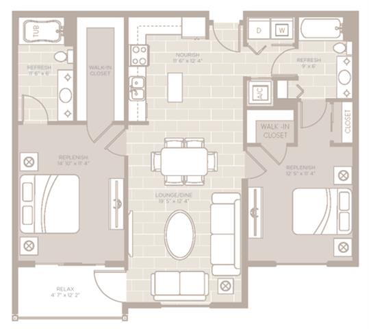 Cay Floor Plan at Berkshire Lauderdale by the Sea, Florida, 33308