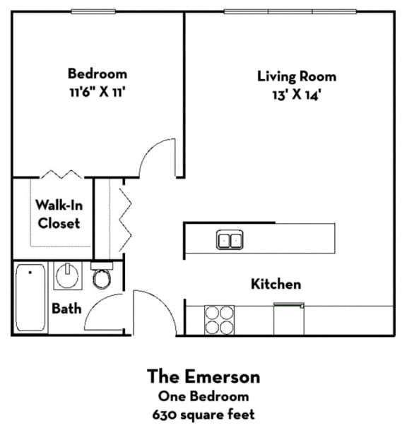 Floor Plan  The Emerson (2800 Girard)