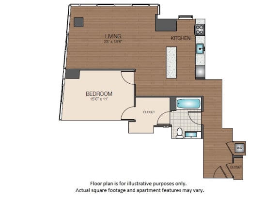 A3e Floorplan at The Victor