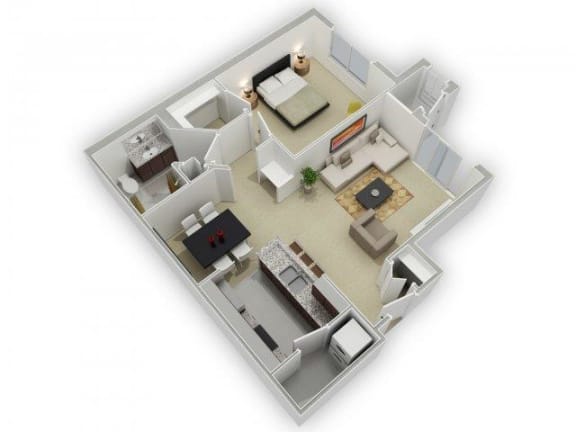 The Gillilan Floorplan at Algonquin Square Apartment Homes, Algonquin, IL 60102