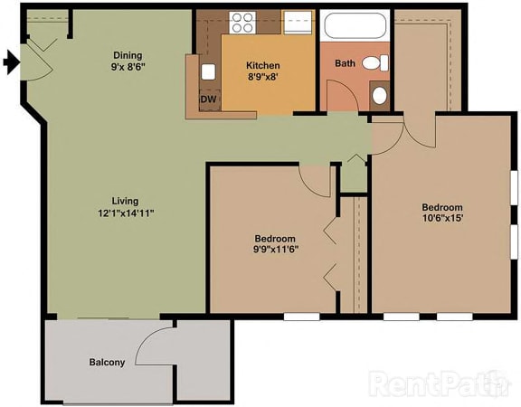 Floor Plans of Clarendon Court in Arlington VA
