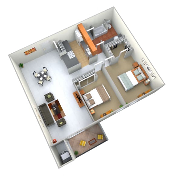 Floor Plans of Fairfax Apartments Lansing, MI in Lansing, MI