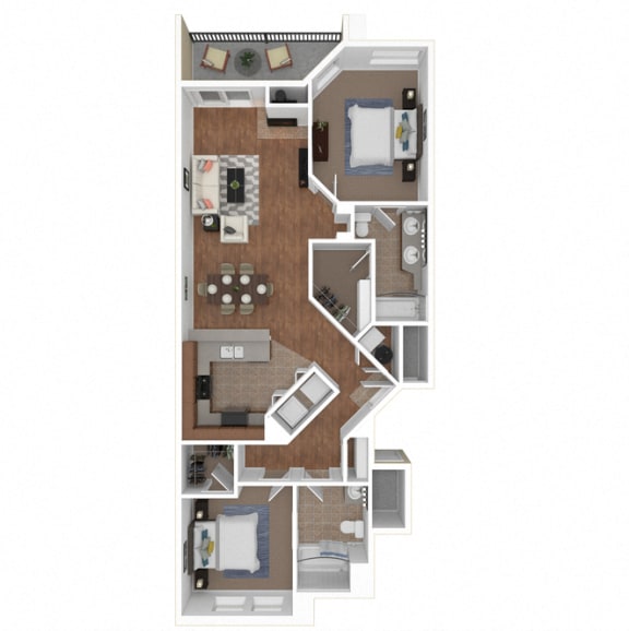 Zoom of The Malaga floor plan at Legends at Rancho Belago