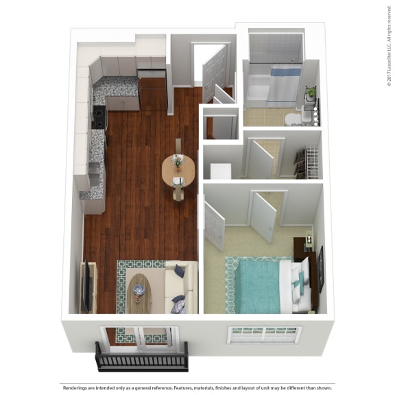 1 bedroom 1 bathroom Floorplan F 1 bedroom 1 bathroom Floorplan F at South 16 At The Bridges, Roanoke, VA