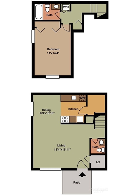 Floor Plan  One Bedroom_WEB