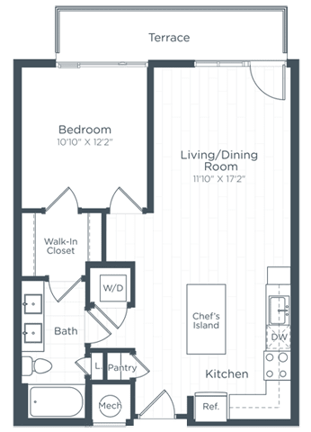A6A Floor Plan A6A Floor Plan at Highgate at the Mile, McLean