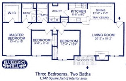 Three Bedroom Apartment at Blueberry Hill Apartments, Rochester, NY