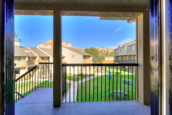 Private Apartment Balcony at Highlander Park Apts, California, 92507
