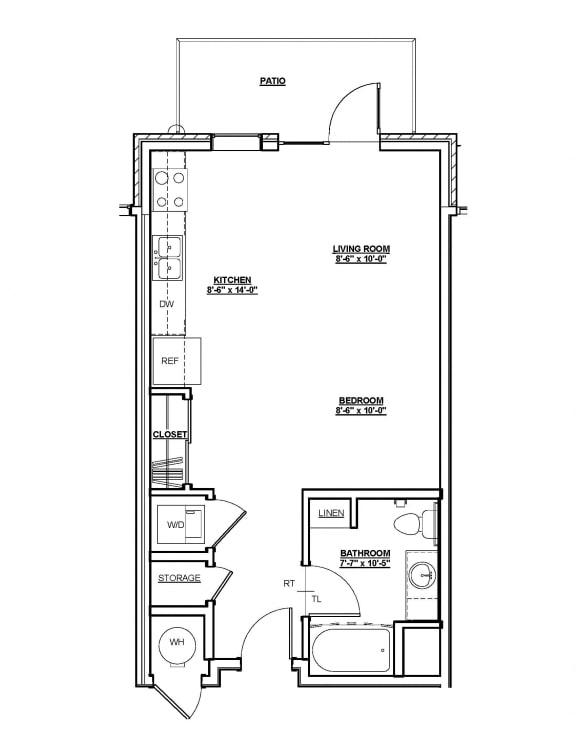 Stanford Floor Plan Stanford Floor Plan at Cycle Apartments, Ft. Collins