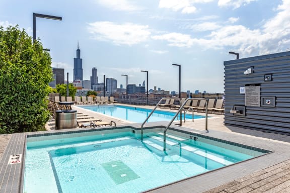 Outdoor Swimming Pool at The Madison at Racine, Chicago