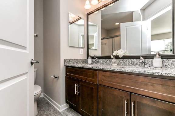 Double-vanity in master bath at Pine Orchard, Maryland 21042