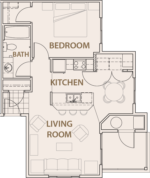Floor Plan  One Bedroom Apartments Lancaster Ca Apartments For rent in Lancaster Ca