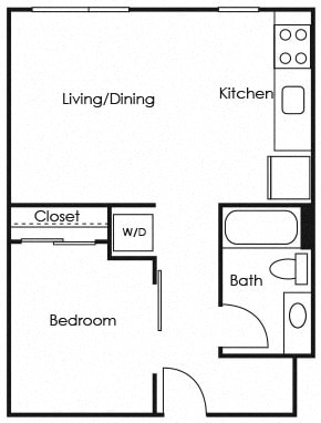 A7 Floor Plan at Lower Burnside Lofts, Portland, 97214