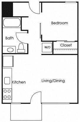 A11 Floor Plan at Lower Burnside Lofts, Portland, 97214