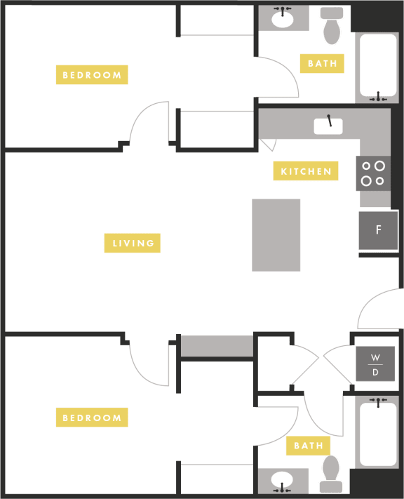 Floor Plan  Apartment Layout at The Martin Apartments, San Francisco, California