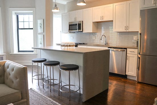 Eat-in Kitchens at Park Fullerton by Reside Apartments, Chicago, 60614-2818