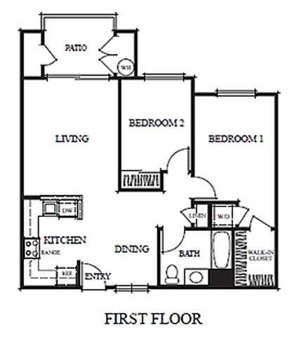 Floor Plan Two Bedroom A