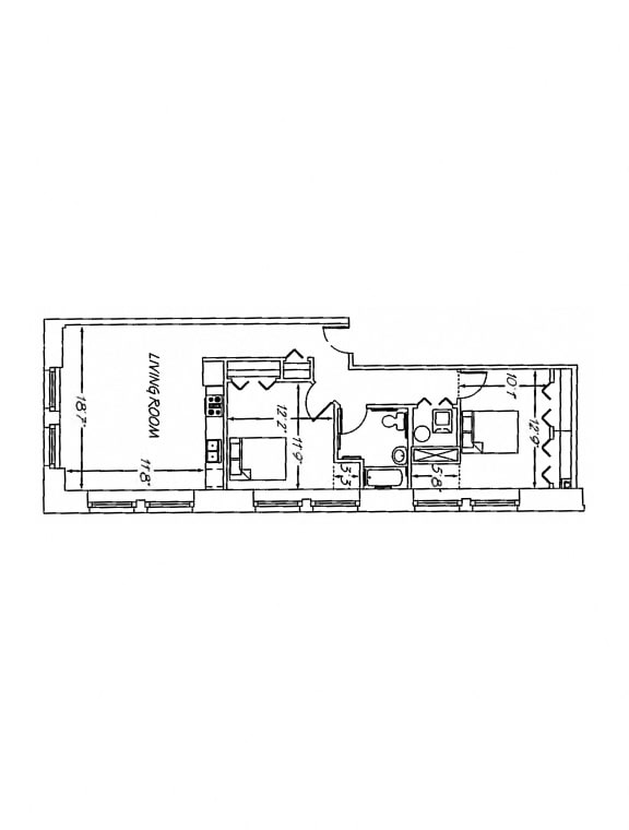 Floor Plan  Heinz Lofts 2 Bedroom D4