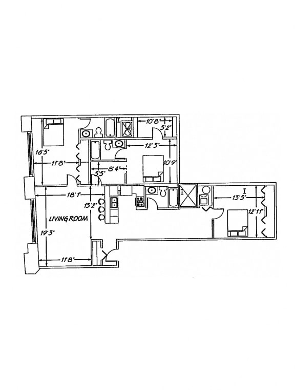 Floor Plan  Heinz Lofts 3 Bedroom Floor Plan