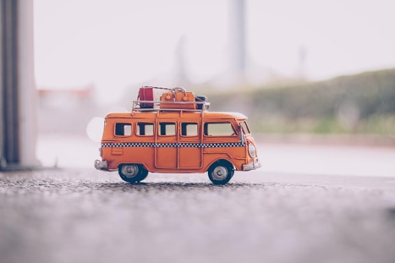 Bus at The Verandas, Canoga Park, California