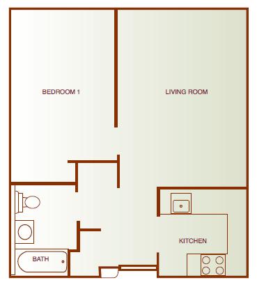 Floor Plan  One-Bedroom