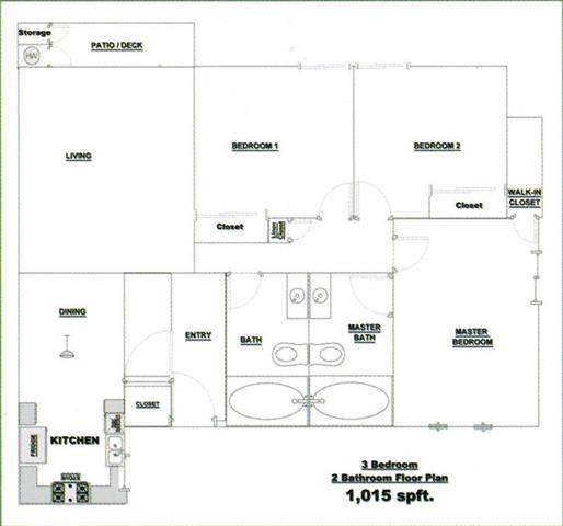 Floor Plan  Floorplan 3 bedroom 2 Bath l Casa Bella Apartments in Victorville CA
