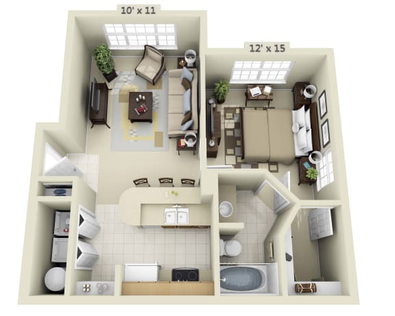 Floor Plan  1 Bedroom Flat