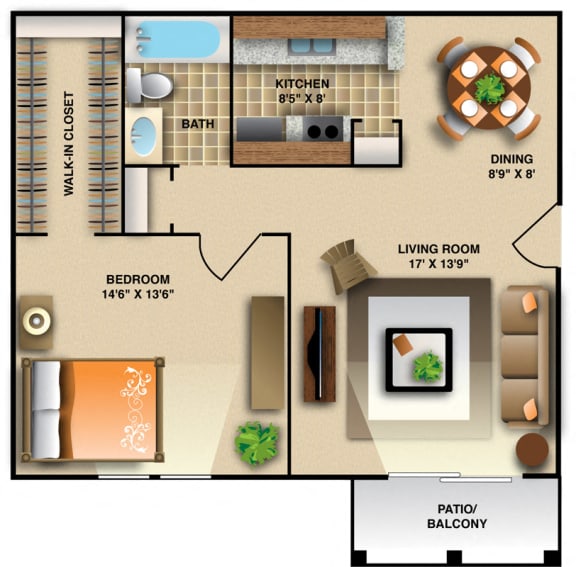 1 2 Bedroom Apartments In Raleigh NC Montecito West