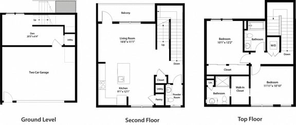 Floor Plan  Townhouse Layout at The Mastlight Weymouth MA