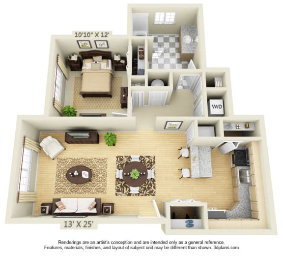 Floor Plans of The Glen at Sugar Hill Apartments in Troy, NY