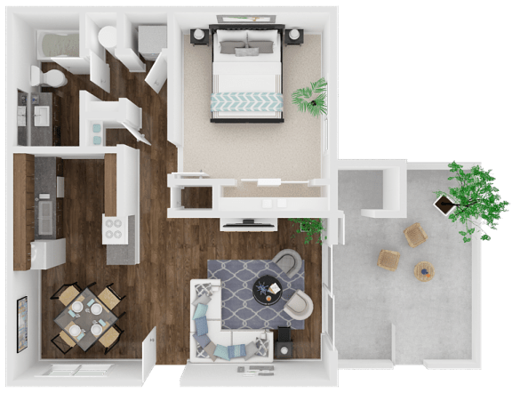 Floor Plan  Oak Park | Turlock| Apartments | Floorplan