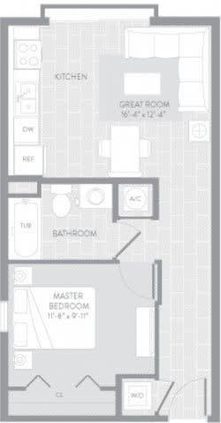 Malaga Floor Plan at The Manor at CityPlace, Doral, FL