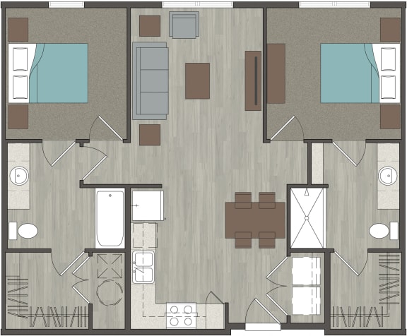 lofts at Monroe | 2 Bed-2Bath-948 Sq ft