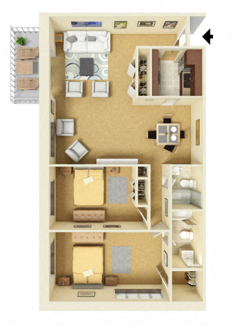 Floor Plans of Washington Court in Easton PA