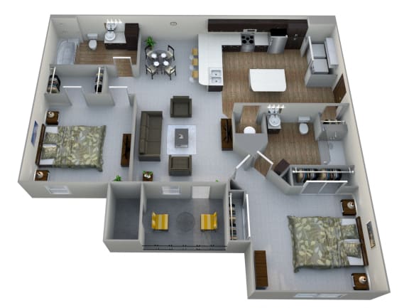 B1 3D Floor Plan B1 3D Floor Plan