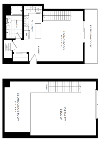unit 618 studio loft penthouse at The Mansfield at Miracle Mile, California