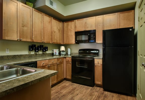 Fully-Equipped Kitchen at Forty Two 25 Apartments