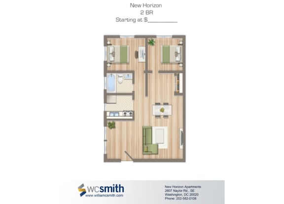 919-Square-Foot-Two-Bedroom-Apartment-Floorplan-Available-For-Rent-New-Horizon-Apartments